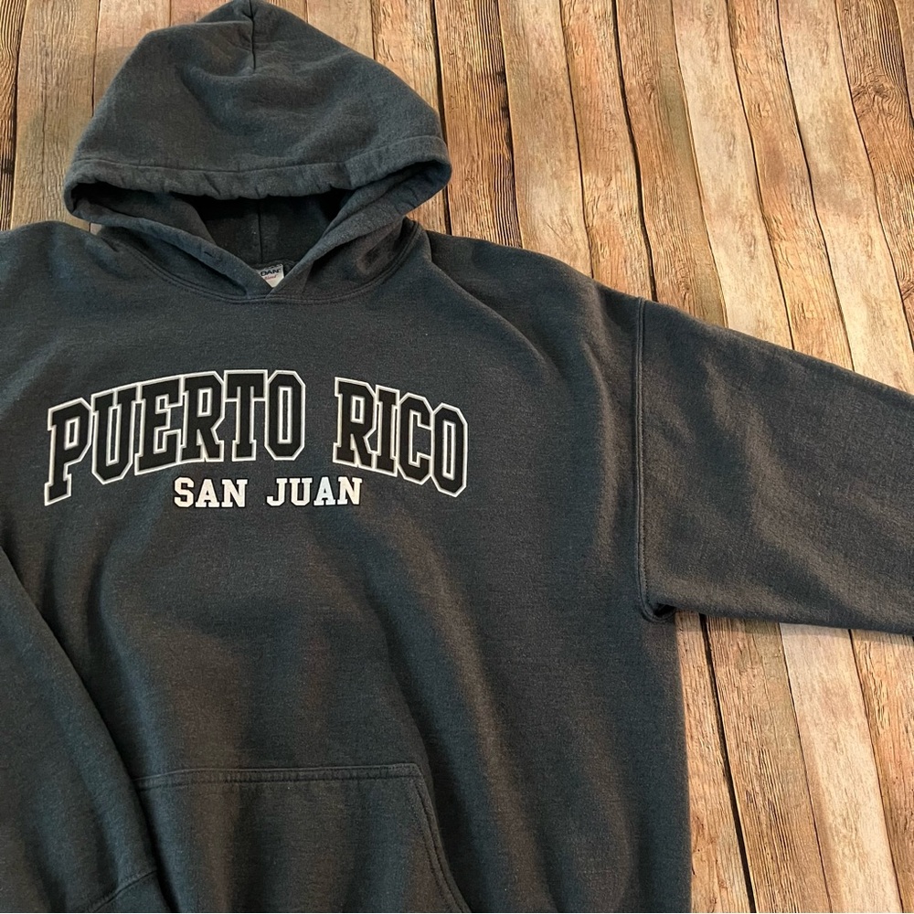 San Juan Puerto Rico mens long sleeve pullover hoodie sweatshirt | size XL - Picture 7 of 8